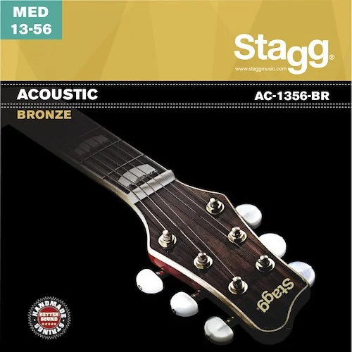 Stagg Medium AC-1356-BR Bronze Strings for Acoustic Guitar