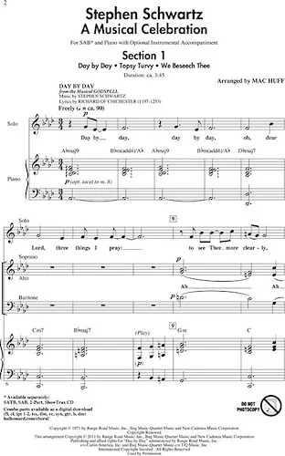 Stephen Schwartz - A Musical Celebration - (Choral Medley)