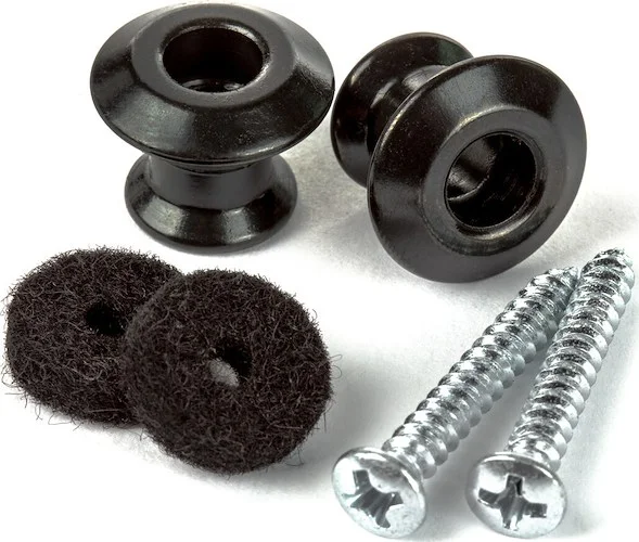 STRAPLOK® DUAL DESIGN STRAP BUTTON SET - BLACK