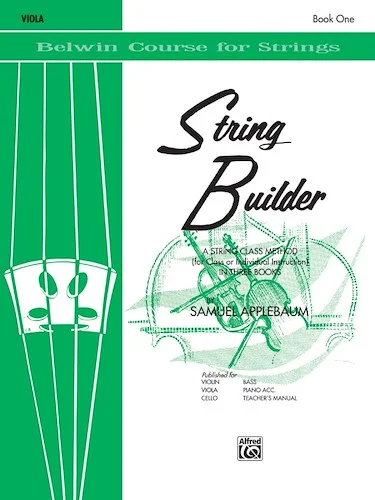String Builder, Book One: A String Class Method (for Class or Individual Instruction)