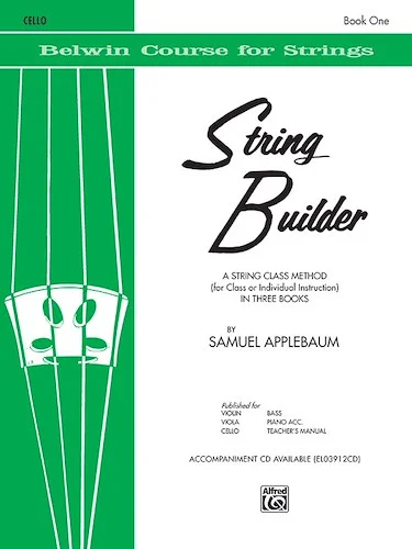 String Builder, Book One: A String Class Method (for Class or Individual Instruction)