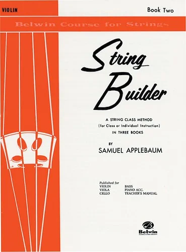 String Builder, Book Two: A String Class Method (for Class or Individual Instruction)