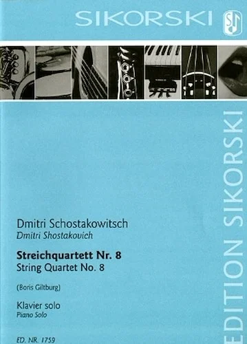 String Quartet No. 8 - Arranged for Solo Piano