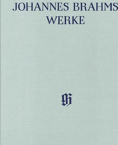 String Quartets, Arrangements for One Piano, Four Hands - Brahms Complete Edition with Critical Report Series 2a, Vol. 3
Clothbound Score