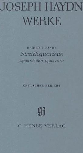 String Quartets, Op. 64 and Op. 71-74 - Haydn Complete Edition, Series XII, Vol. 5