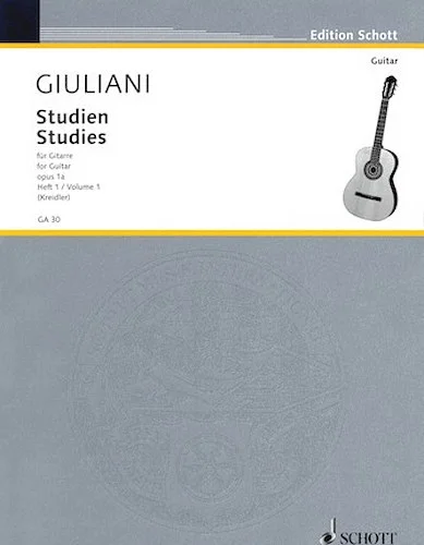 Studies for Guitar, Op. 1a - Volume 1