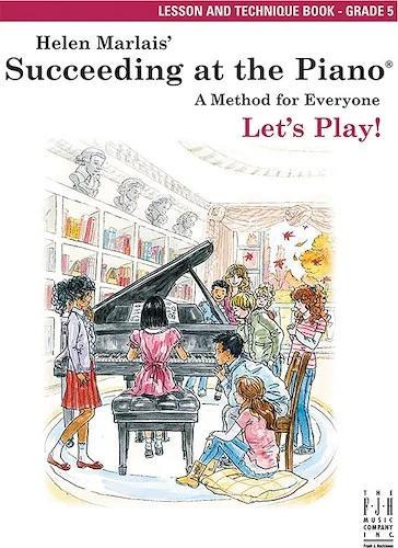 Succeeding at the Piano, Lesson & Technique Book - Grade 5<br>