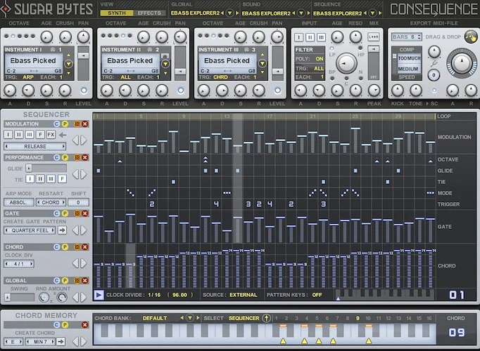 Sugar Bytes Consequence (Download) <br>Chord Synquencer