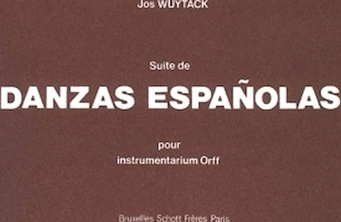 Suite De Danses Espagnoles Performance Score Orff Instruments