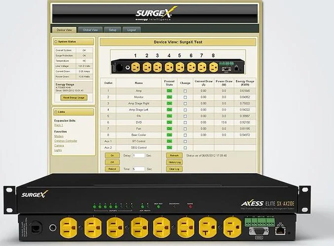 SurgeXSX-AX20EIP Surge Eliminator and Power