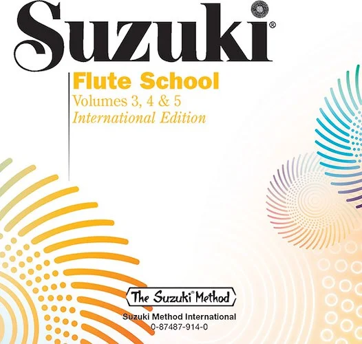 Suzuki Flute School CD, Volume 3, 4 & 5 (Revised): International Edition