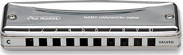 Suzuki MR-350V-F Valved Promaster Harmonica Key of F