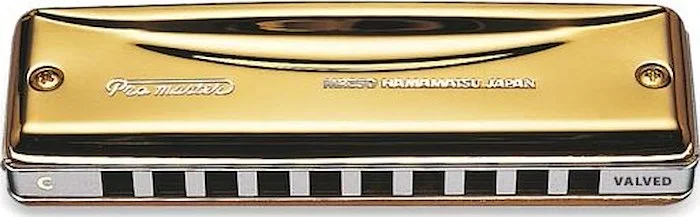 Suzuki MR-350VG-D Valved Gold Promaster Harmonica Key of D
