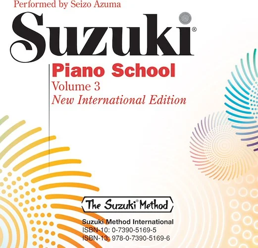 Suzuki Piano School New International Edition CD, Volume 3