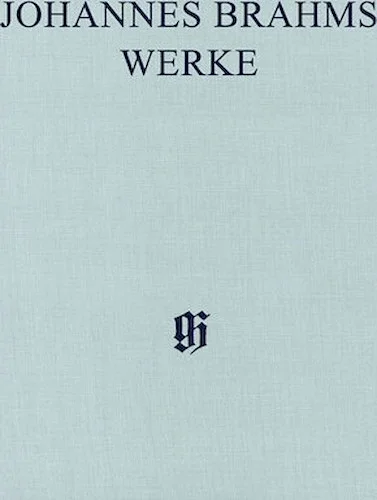 Symphonies No. 1 in C minor, Op. 68 and No. 2 in D Major, Op. 73 - Arranged for 1 Piano, 4 Hands
Brahms Complete Edition Ia, 1
Clothbound Score