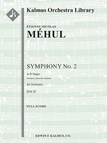 Symphony No. 2 in D, IEM 20<br>