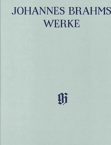 Symphony No. 4 E-Minor, Op. 98 Arranged for One and Two Pianos 4-Hands - Brahms Complete Edition with Critical Report; Series IA, Vol. 3
Clothbound Score