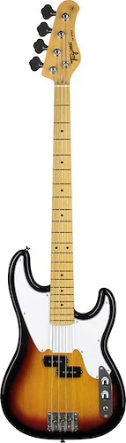 Tagima TW 66 Series 4 String Bass in Sunburst, Light Fretboard and White Pickguard