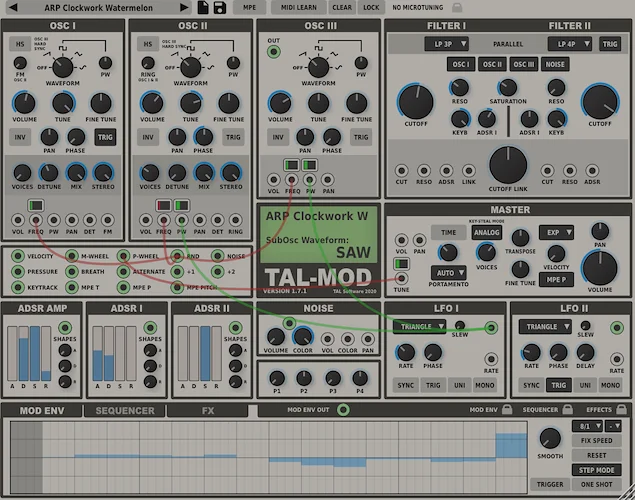 TAL Mod Synthesizer (Download) <br>Audio plug-ins for macOS, Windows and Linux