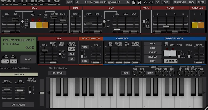 TAL U-No-LX (Download) <br>Audio plug-ins for macOS, Windows and Linux