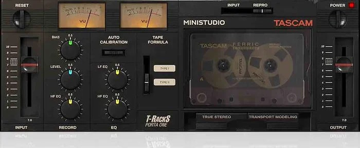 TASCAM Porta One (Download)<br>Precise plug-in model based on the beloved TASCAM PORTA ONE cassette recorder