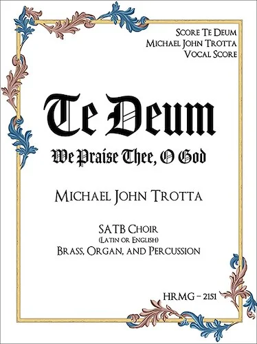 Te Deum Organ, Brass, Percussion Parts