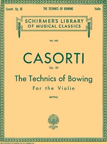 Technics of Bowing, Op. 50
