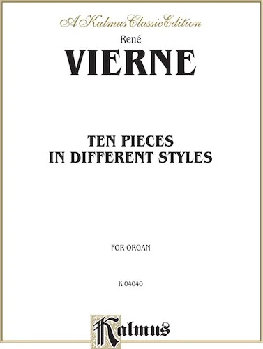 Ten Pieces in Different Styles for Organ (1st Suite)