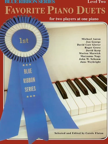 The Blue Ribbon Series: Favorite Piano Duets, Level 2, Volume 1