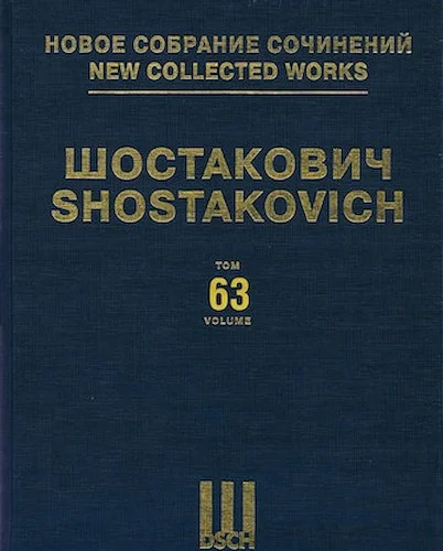 The Bolt Op. 27 - Piano Score - New Collected Works of Dmitri Shostakovich - Volume 63