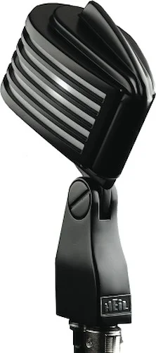 The Fin - Black Body/White LED - Retro-Styled Dynamic Cardioid Microphone