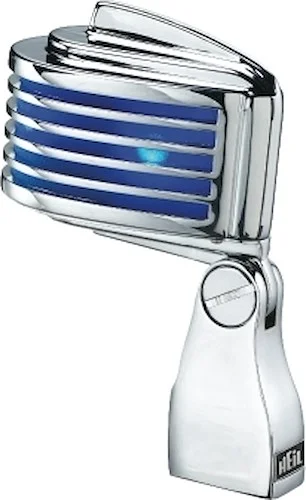 The Fin - Chrome Body/Blue LED - Retro-Styled Dynamic Cardioid Microphone
