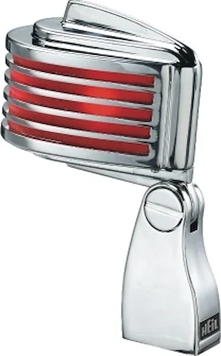 The Fin - Chrome Body/Red LED - Retro-Styled Dynamic Cardioid Microphone