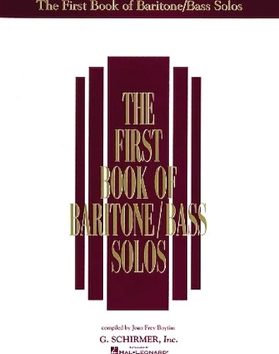 The First Book of Baritone/Bass Solos