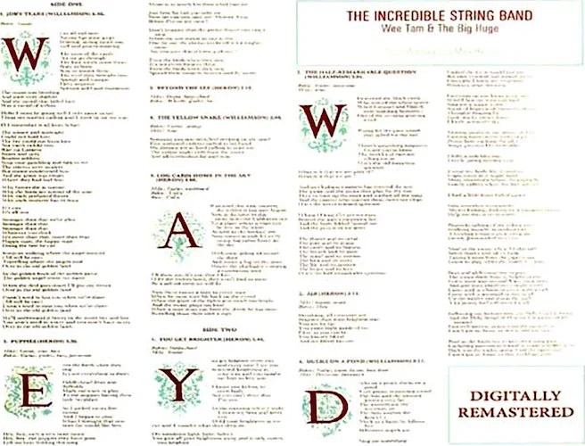 The Incredible String Band - Wee Tam + The Big Huge (2xCD)