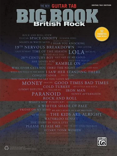 The New Guitar TAB Big Book: British Rock: 52 Favorites from the U.K.