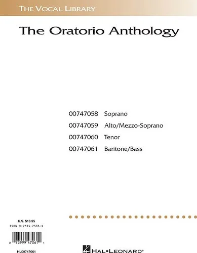 The Oratorio Anthology