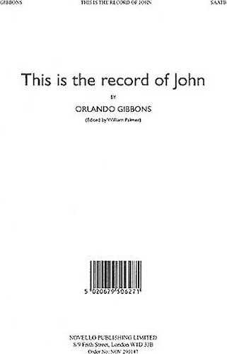 This Is the Record of John (Alto Verse)