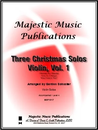 Three Christmas Solos -Violin Vol. 1