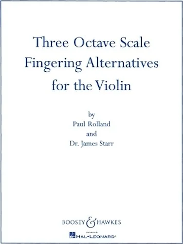 Three Octave Scale Fingering Alternatives - for Violin