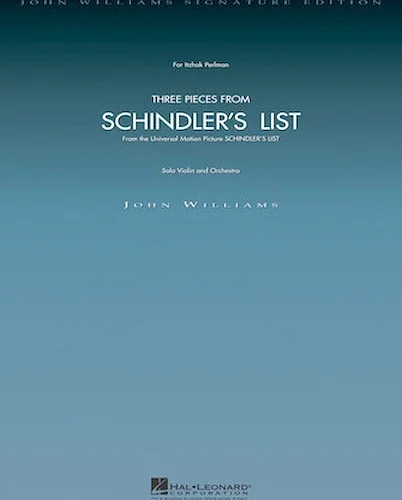 Three Pieces from Schindler's List - (Solo Violin and Orchestra)