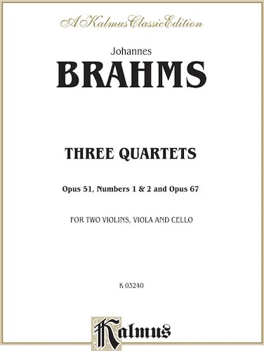 Three String Quartets, Opus 51, Nos. 1 & 2, Opus 67