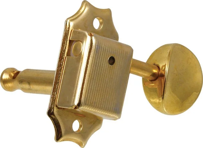 TK-0775 ECONOMY VINTAGE-STYLE 3X3 KEYS WITH METAL BUTTONS<br>Gold