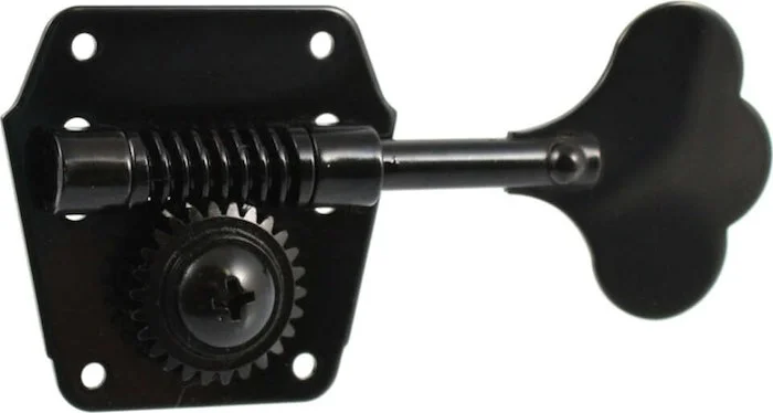 TK-0790 Gotoh Vintage-style Reverse Wind 4-in-line Bass Tuners<br>Black, Standard