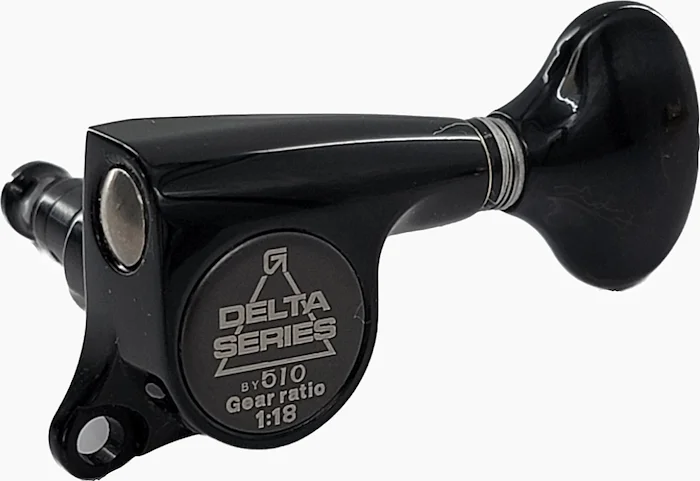 TK-7260 Gotoh 510 Delta Series 6-in-line Tuning Keys<br>Black, Standard