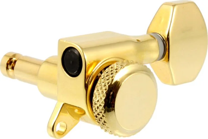 TK-7574 6-in-line Mini Back Locking Tuners<br>Gold