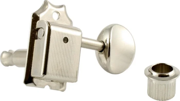TK-7880 Gotoh SD91 Vintage-style Staggered 6-in-line Keys<br>Nickel, staggered, Pack of 10