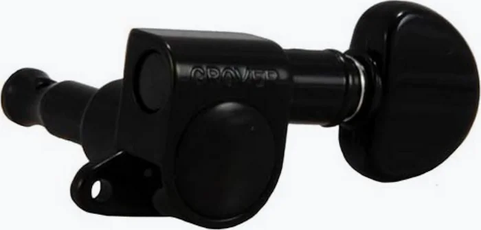 TK-7921 Grover® 205C6 6-in-line Mini Rotomatics<br>Black 205BC6, Left-handed