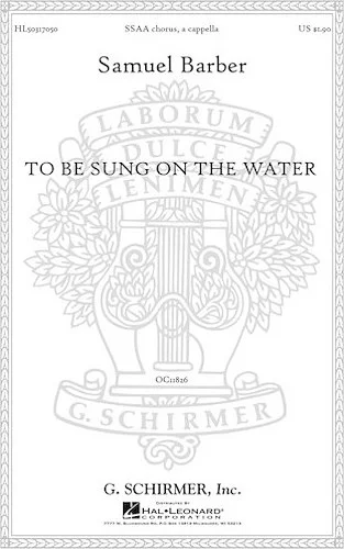 To Be Sung on the Water, Op. 42, No. 2