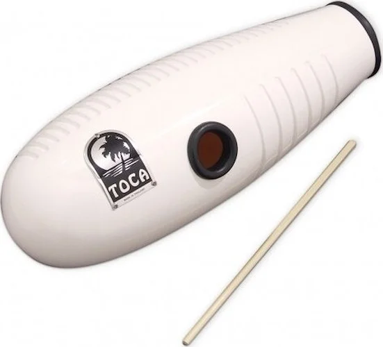 Toca Fiberglass Guiro, White